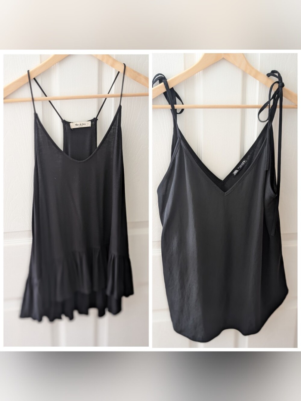 2-Pack Black Spaghetti Strap Tops